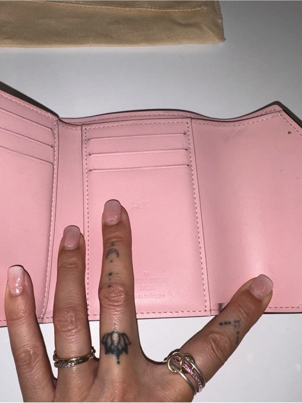 Louis Vuitton Vernis Victorine Wallet Rose Ballerine